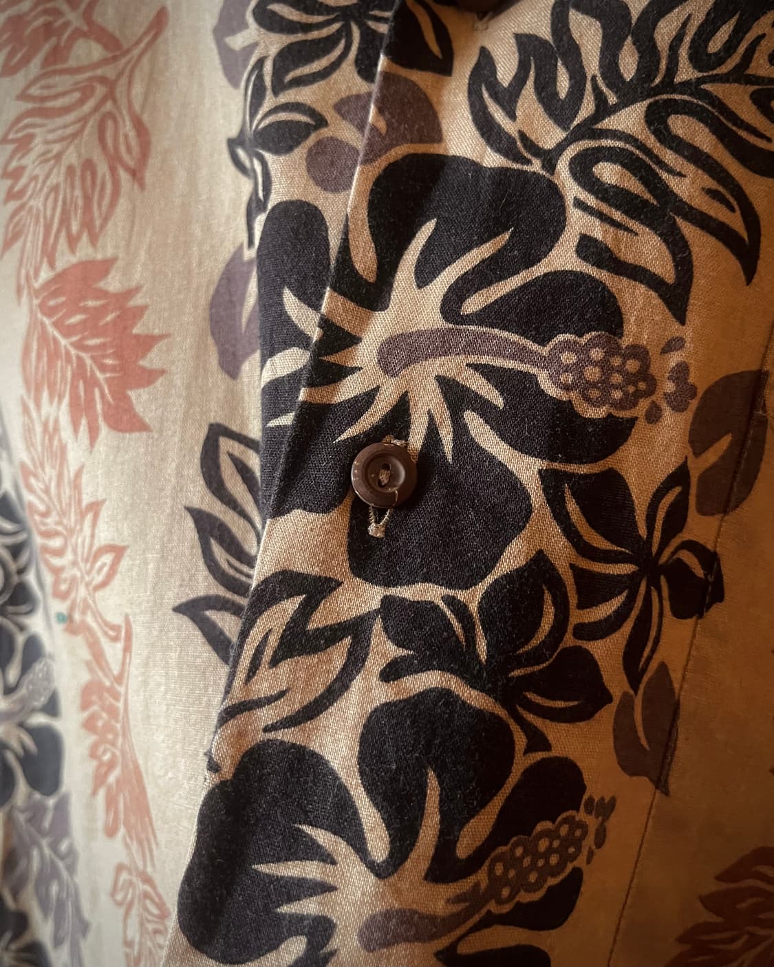 Jpn Vintage Linen Mixed 1/2 Ethnic Shirt 상품이미지6