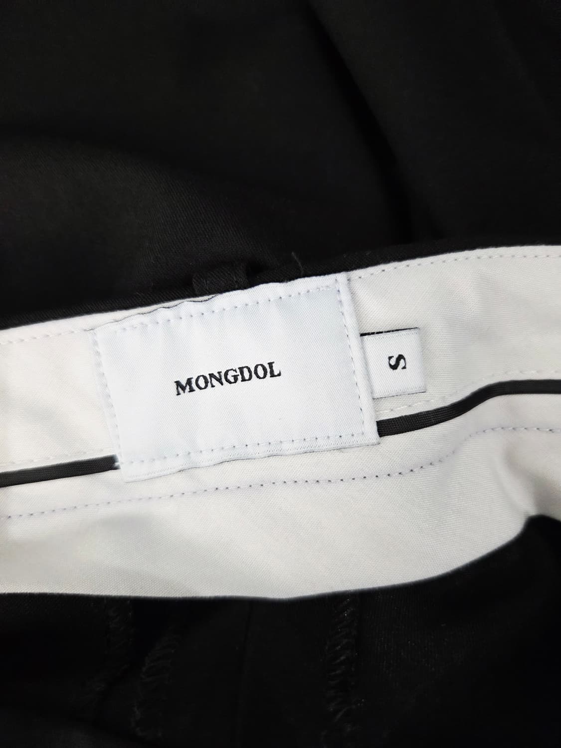 몽돌 MONGDOL 와이드 슬랙스 검정_S 상품이미지7