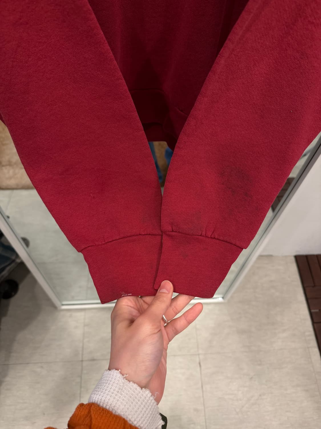 80s Fruit of the loom 빈티지 플레인 스웻셔츠 (USA) 상품이미지3