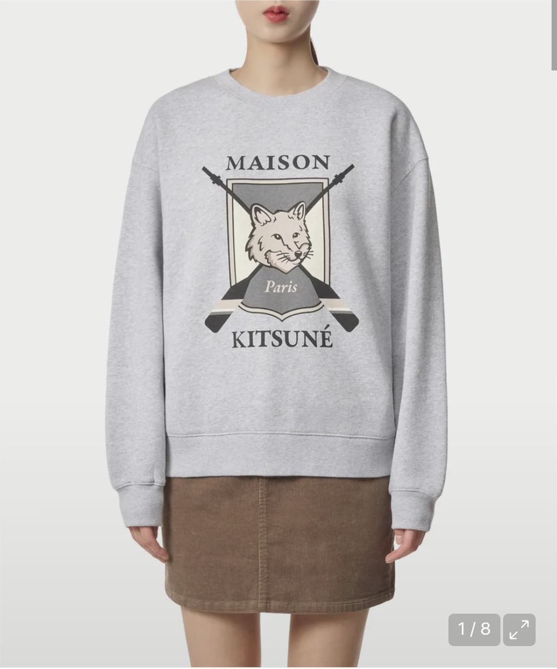 메종키츠네 폭스 프린트 컴포트 맨투맨 상품이미지1