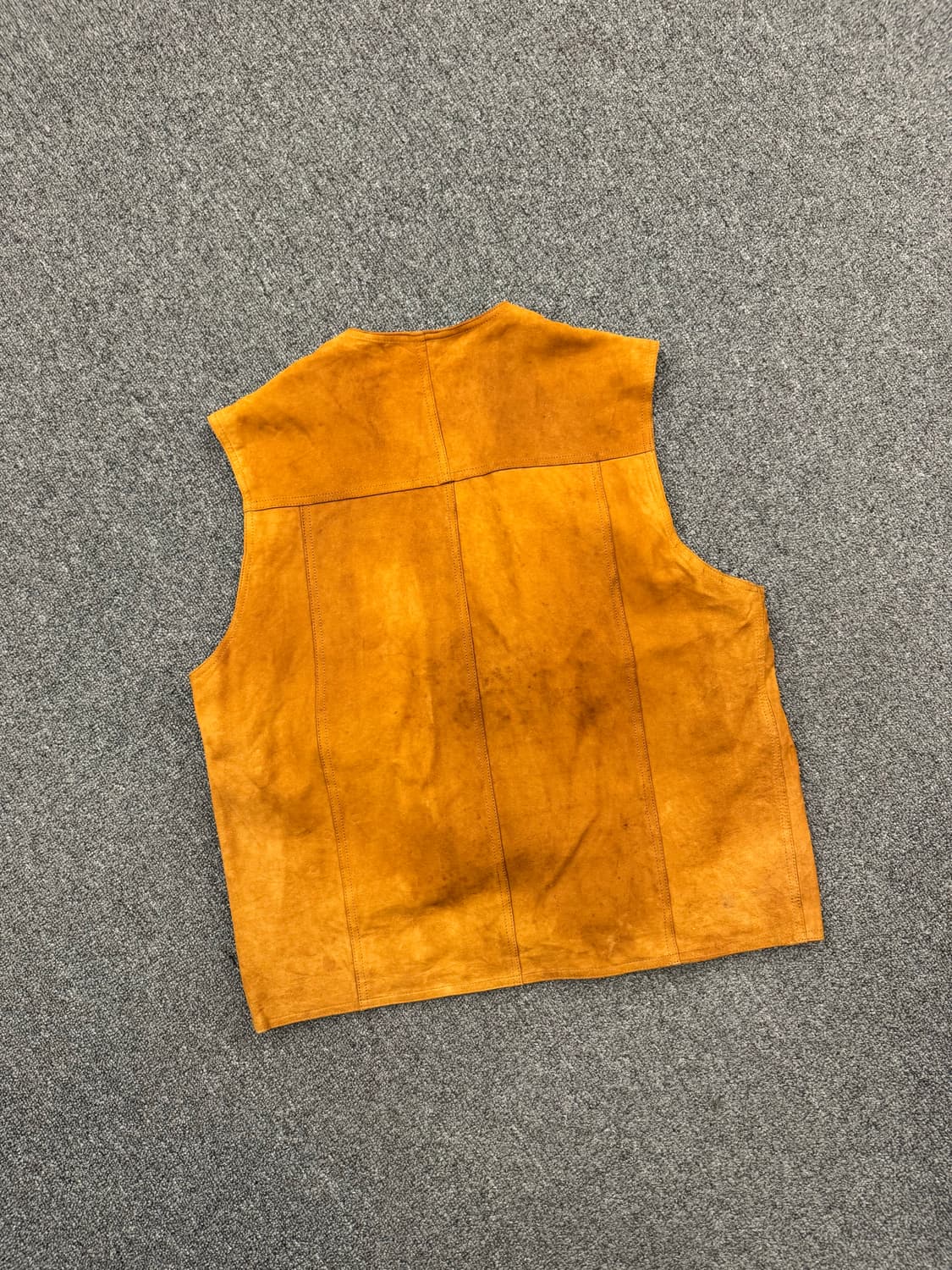 OS)아메리칸 빈티지 램스킨 브라운 웨스턴 베스트 상품이미지5