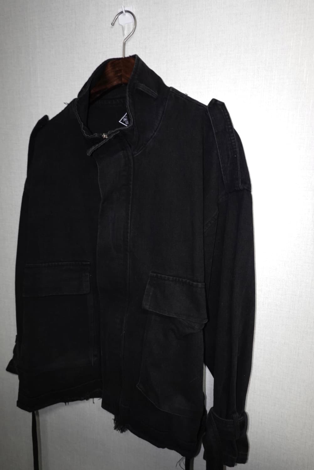 Black denim walker jacket 상품이미지3
