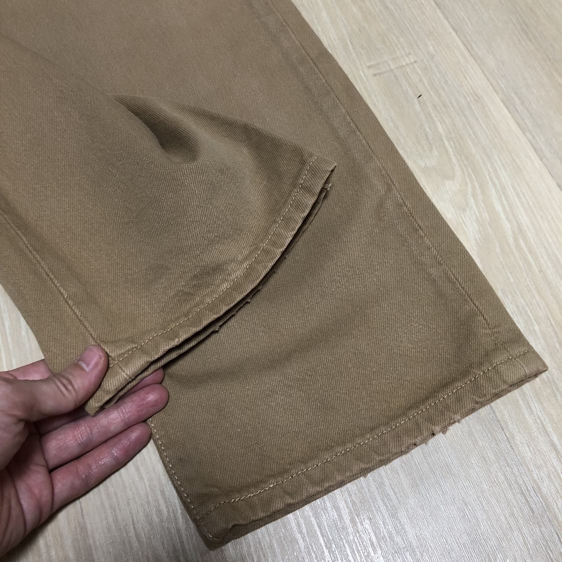 (31) 리바이스 Levi's 501 스트레이트핏 베이지 데님 상품이미지4