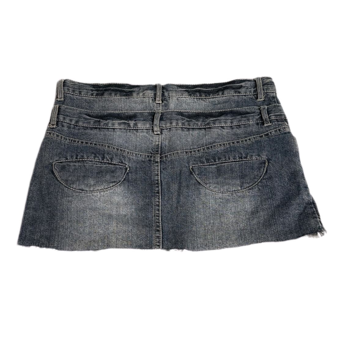 일본 빈티지 리본 디테일 주머니 포인트 데님 로우라이즈 미니 스커트  상품이미지2