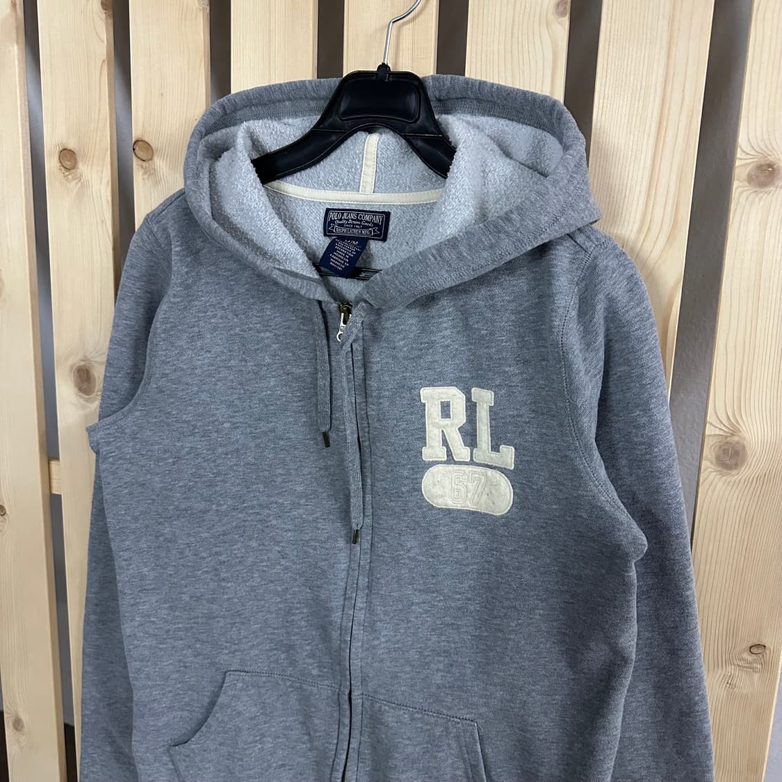 (M) 폴로 그레이 후드집업 상품이미지5