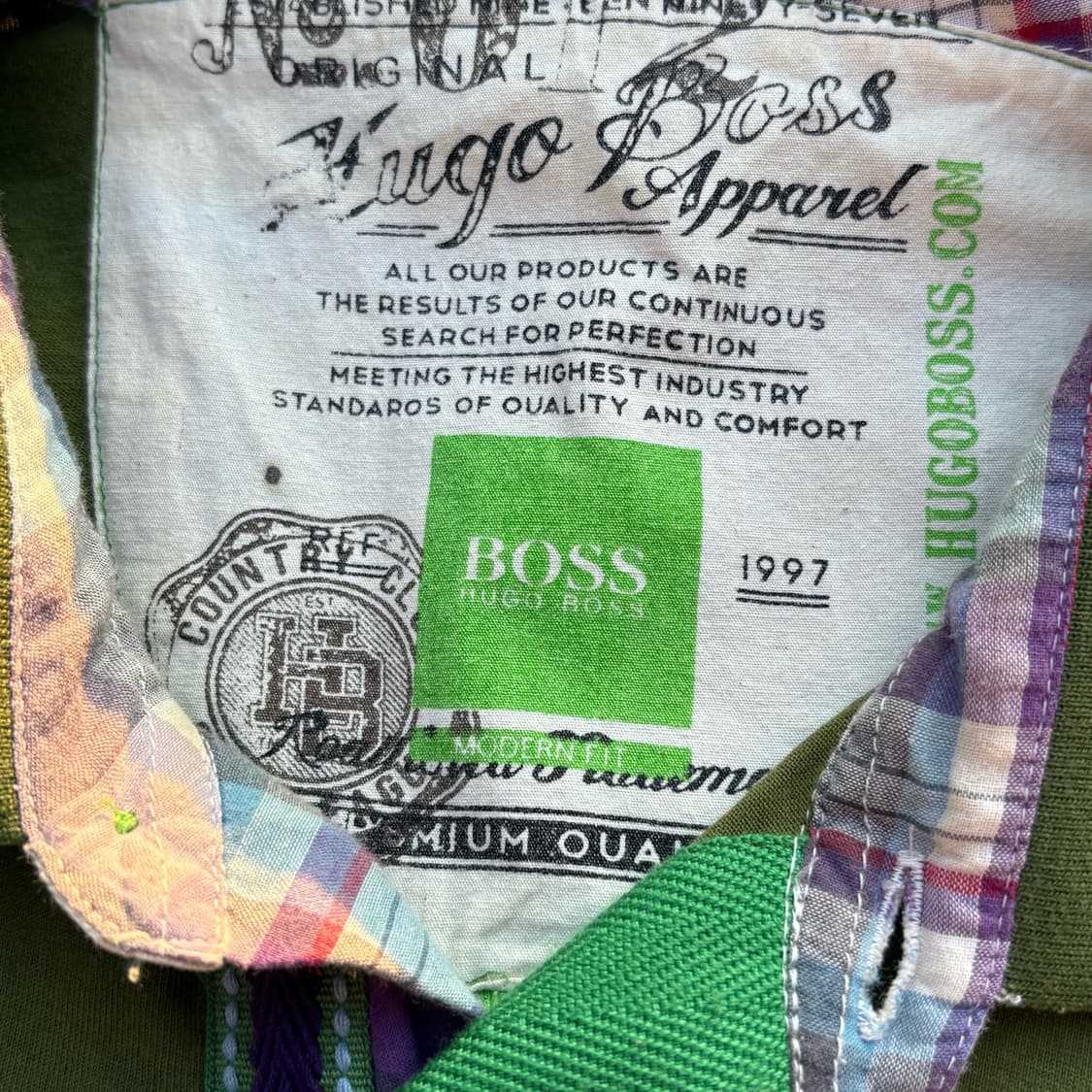 Hugo Boss 휴고보스 그린컬러 반팔 티셔츠 상품이미지4