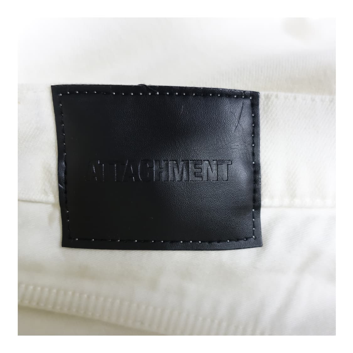 [30]ATTACHMENT 어태치먼트 가먼트다잉 아티잔 화이트 데님 팬츠 상품이미지9