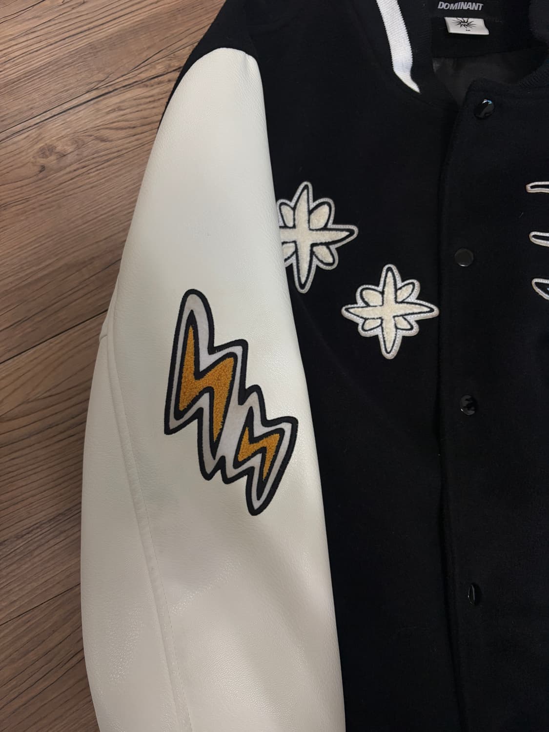 도미넌트 바시티 자켓 Weather Varsity Jacket Black 상품이미지5