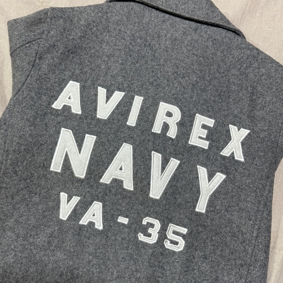 아비렉스 백로고 더블 울 피코트 M 상품이미지2