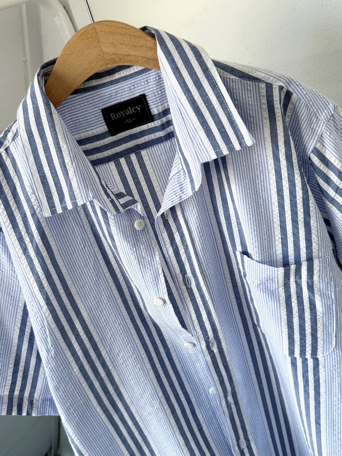 Natural sucker fabric H/S shirt 상품이미지10