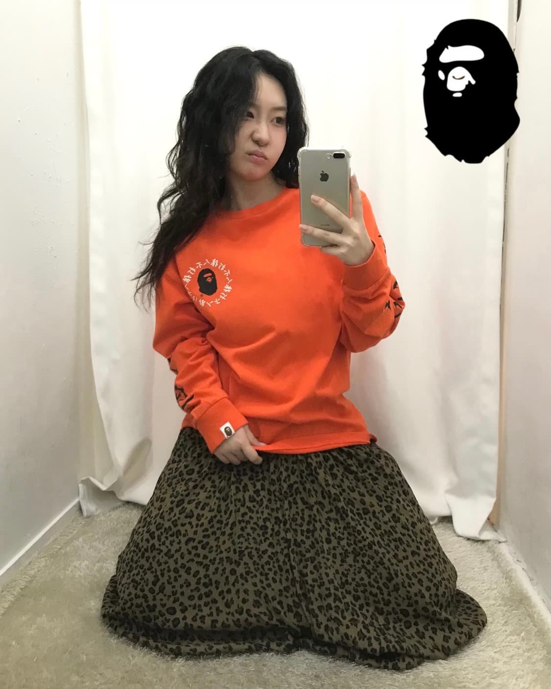 Bape Kanji Saru Long Sleeves 상품이미지1