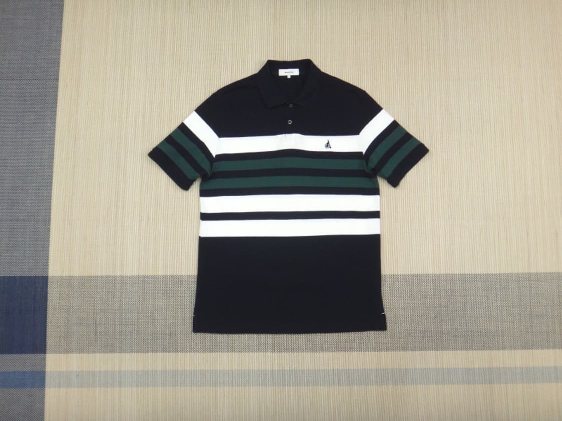 (M) 빈폴 남성 컬러블럭 피케 칼라넥 티셔츠 상품이미지1