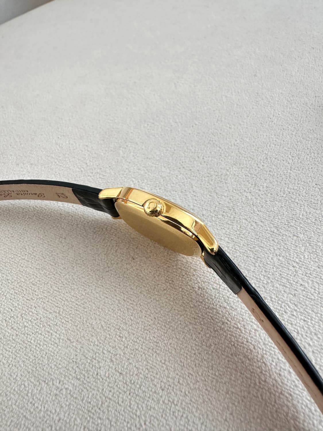 정품 오메가 수동 625 엘립스 이청아 드빌 터키블루 금장 여자 시계 상품이미지8