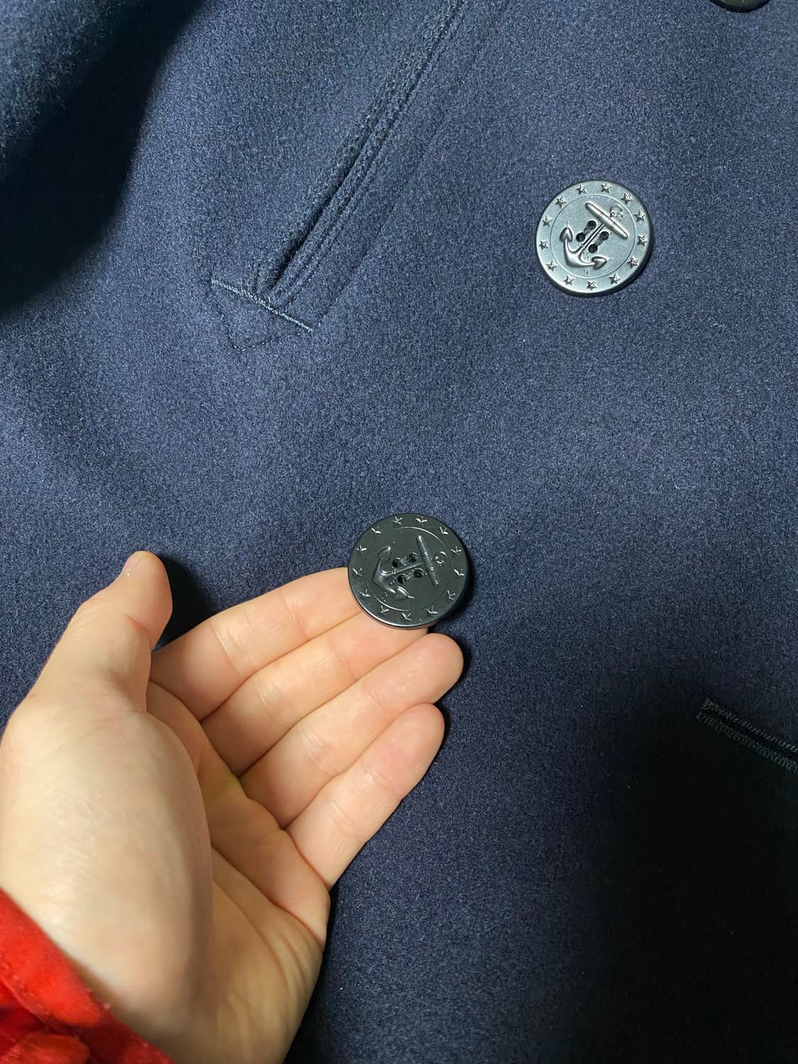 버즈릭슨 피코트 숏버전 40사이즈 네이비 상품이미지2