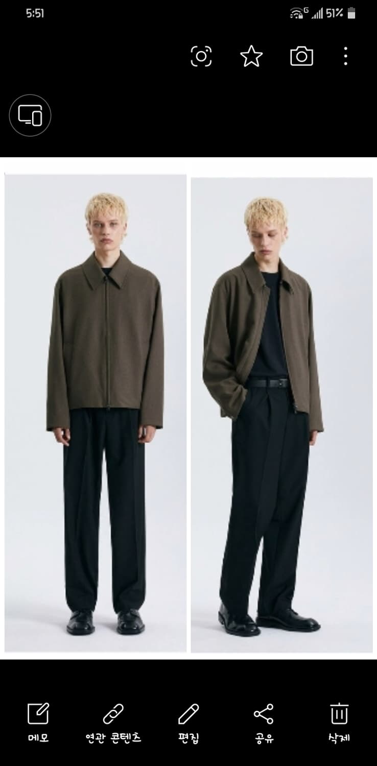 TNGT 미니멀 크롭 점퍼 110새상품 상품이미지2