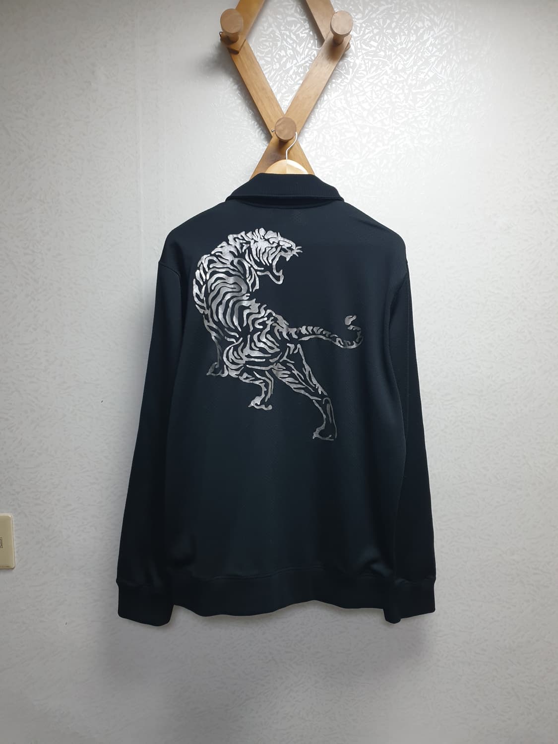 [xxl/110] 오니츠카타이거 실버타이거 트랙탑 블랙 상품이미지2