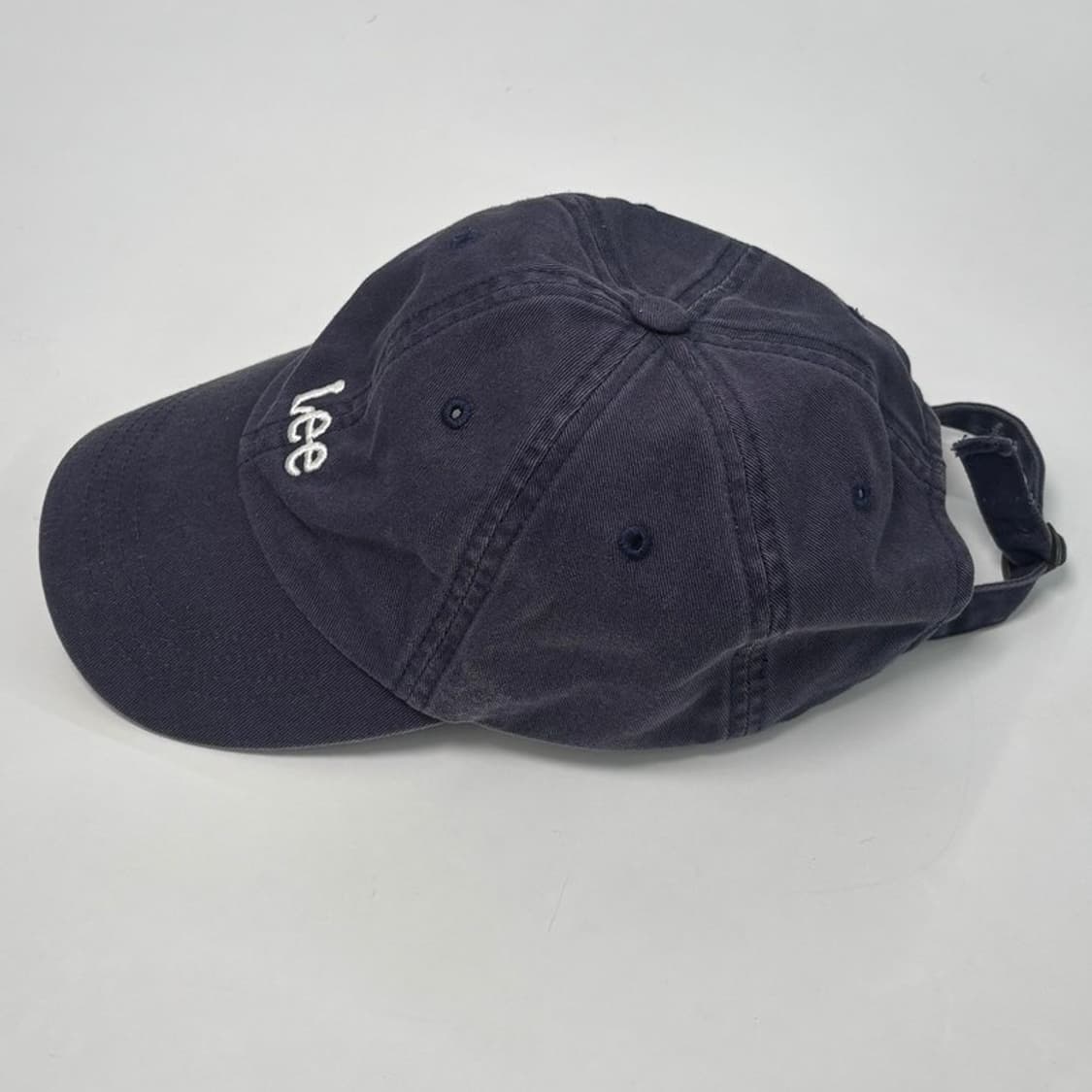 LEE 스몰 트위치 로고 커브 볼캡 네이비 상품이미지2
