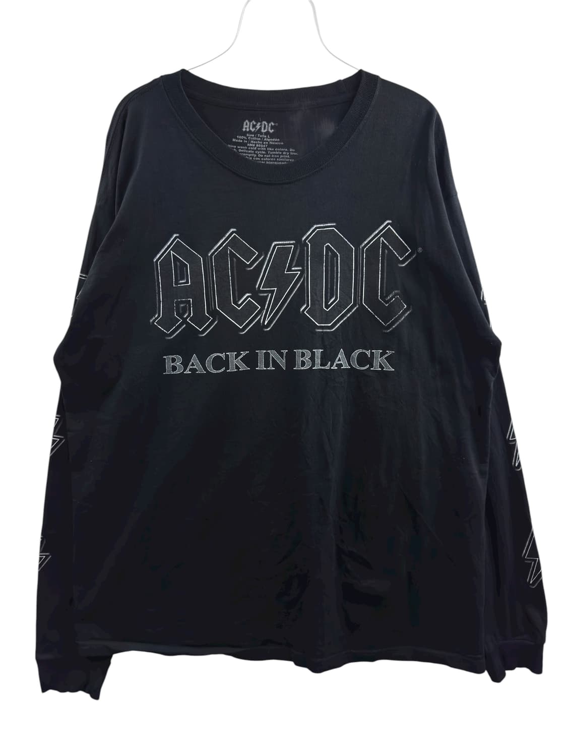ACDC 블랙 프린팅 롱슬리브1283 상품이미지1