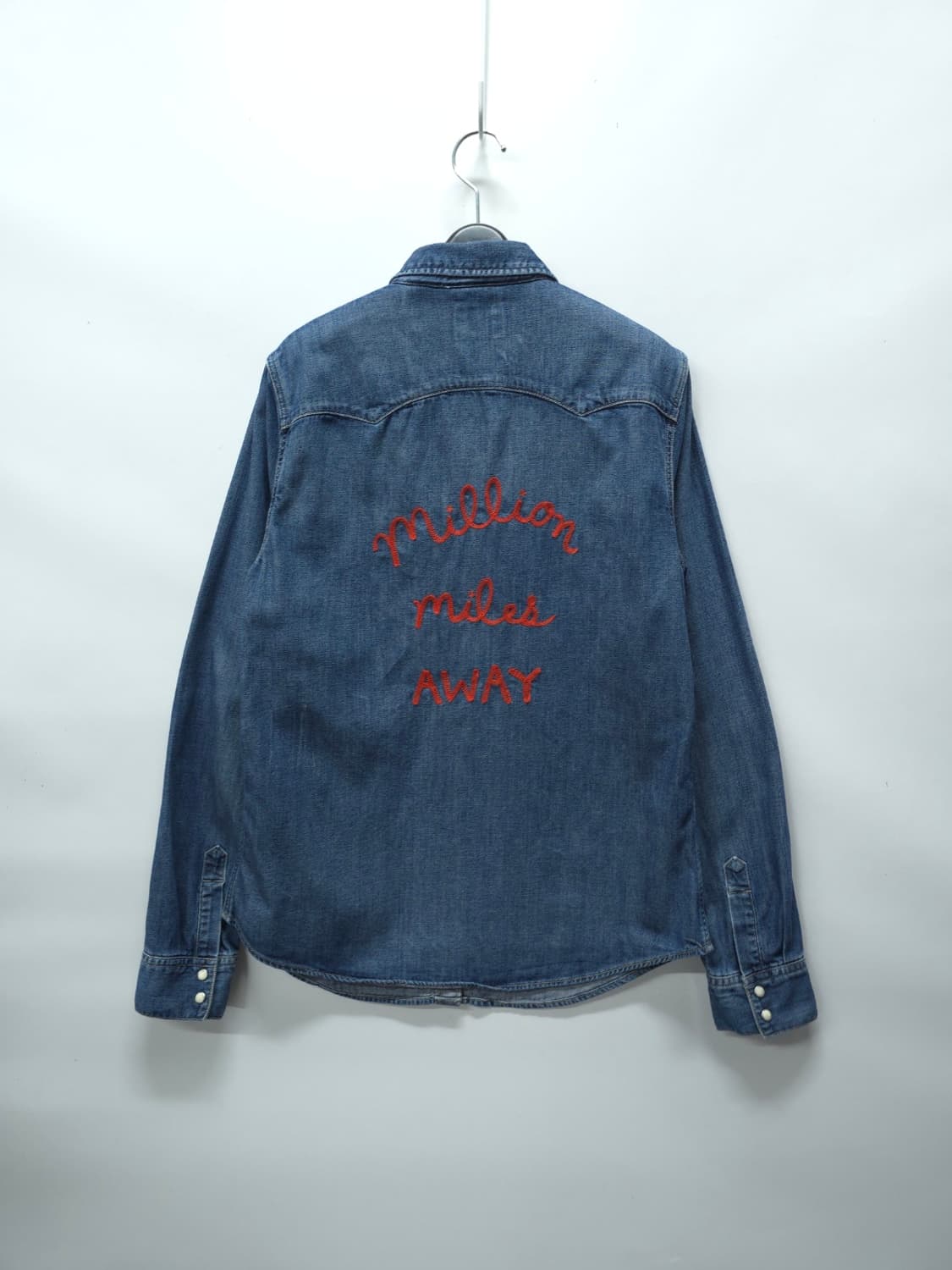 리바이스 여성 웨스턴 자수 데님 셔츠 중청(66~66반) 상품이미지7