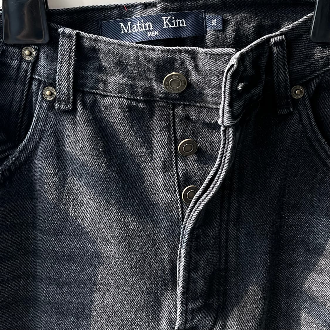 마뗑킴 리버스 워시드 데님 포맨 XL 상품이미지2