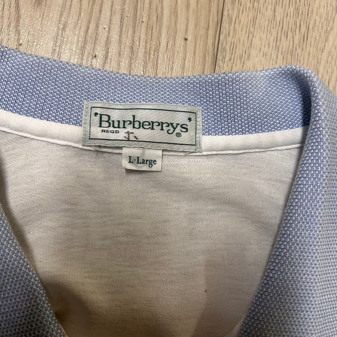 버버리 일본판 정품 반팔 카라티 105 상품이미지3