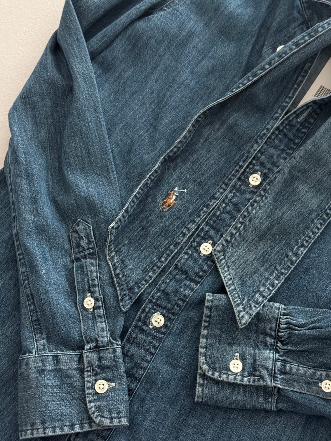 랄프로렌 리본 청셔츠(새상품, 택있음) 상품이미지3