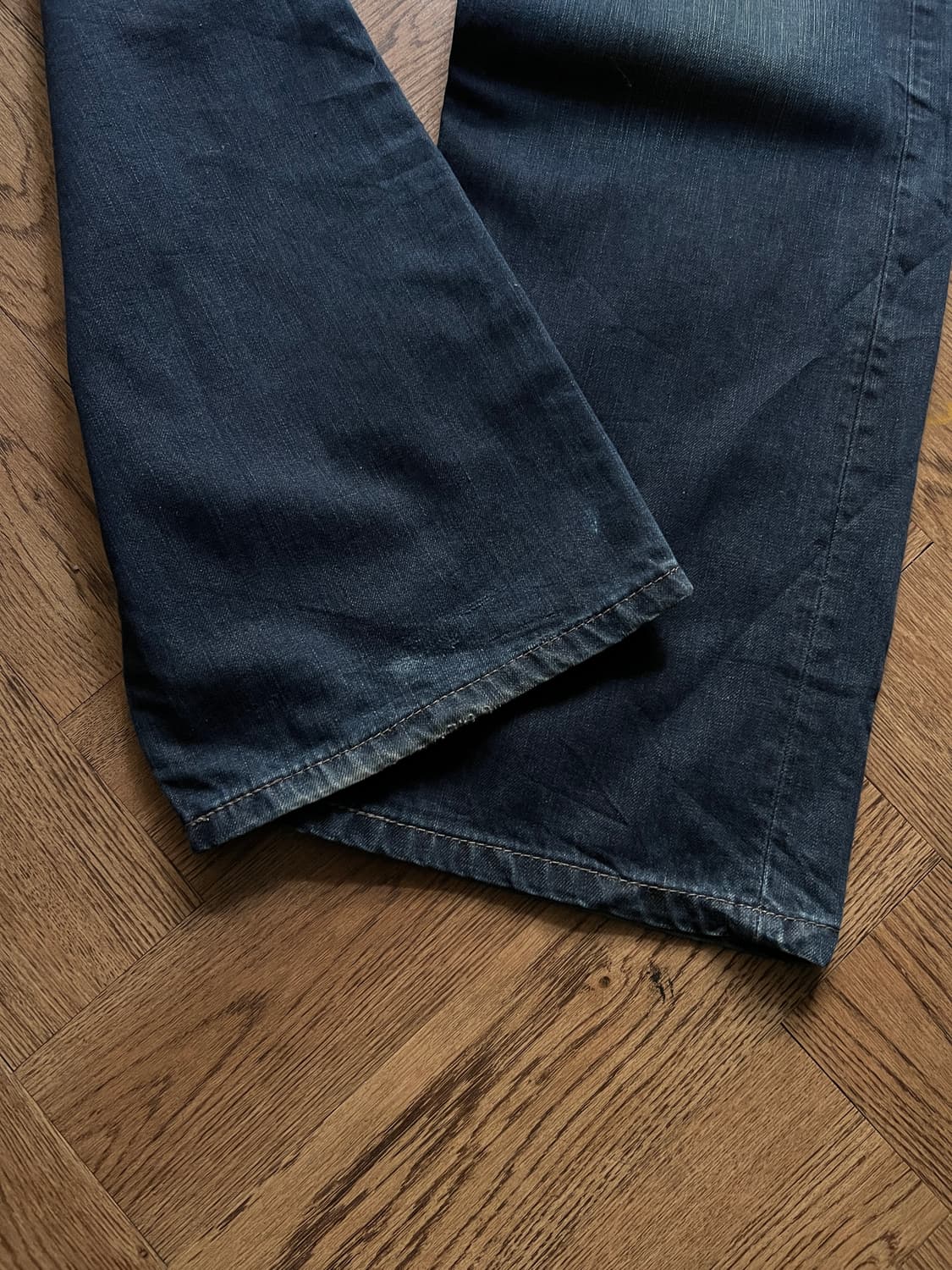 [36]리바이스 569 와이드핏 다크블루 워싱 데님 팬츠 상품이미지3