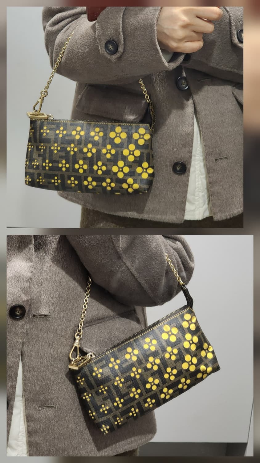 정품 펜디 미니 바게트 체인 숄더백 상품이미지9