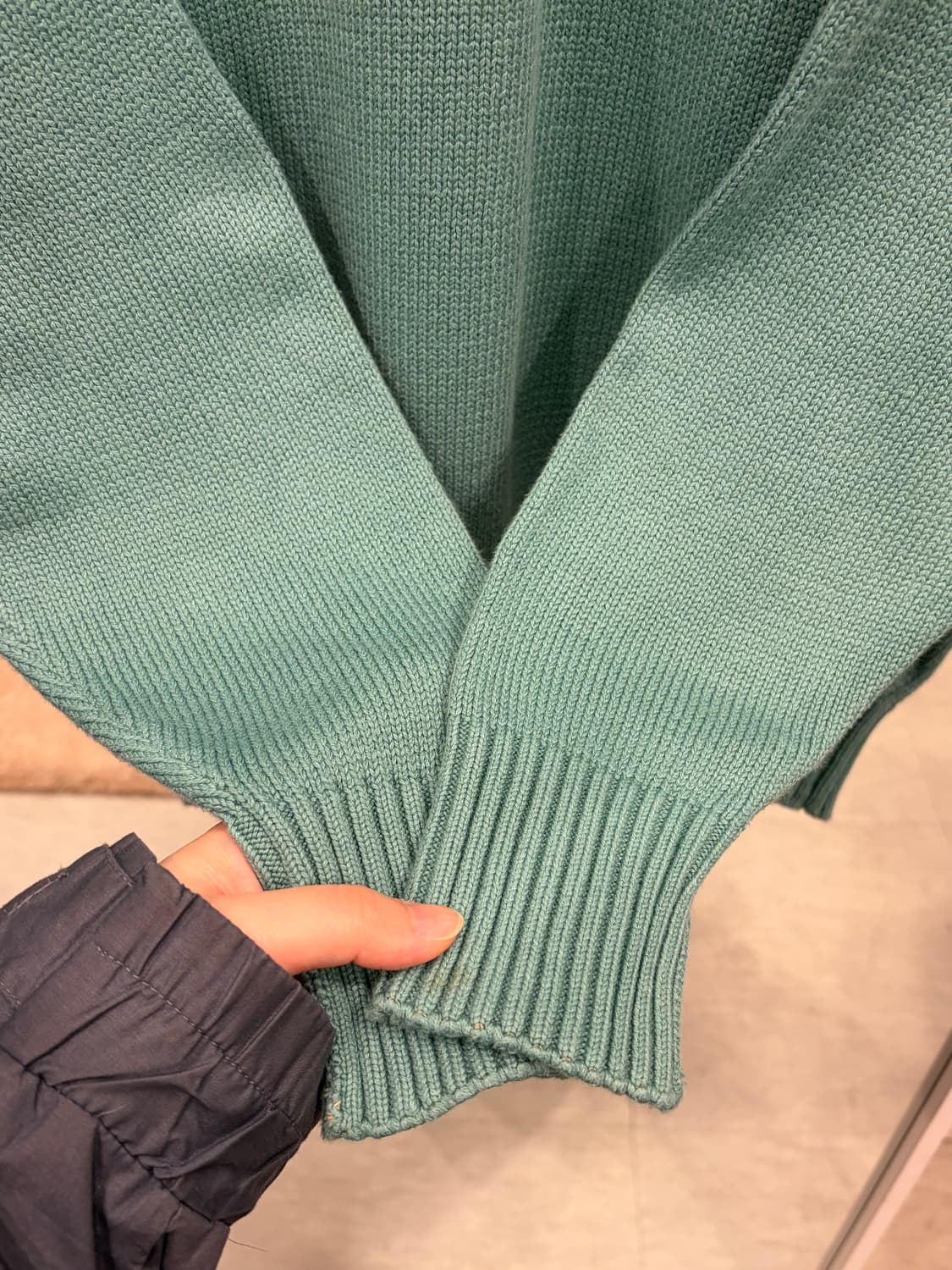 Benetton 베네통 립 코튼 니트 상품이미지3