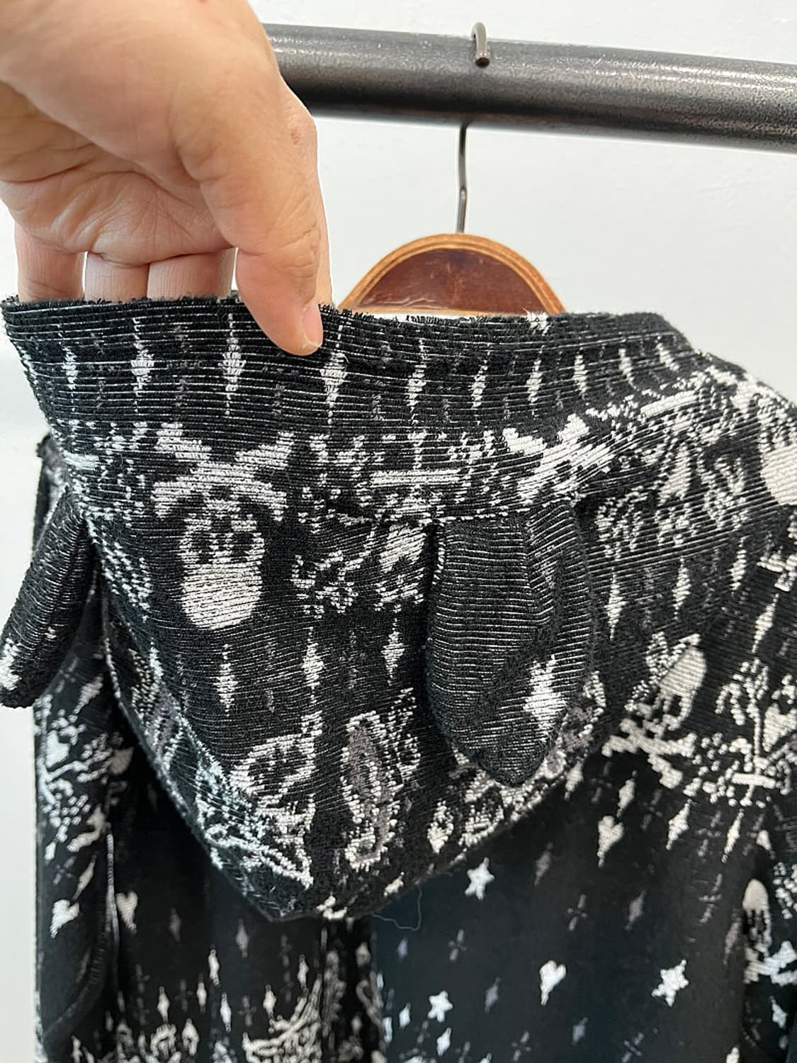 여) Roen 00s 벨벳 토끼 후드집업  상품이미지8