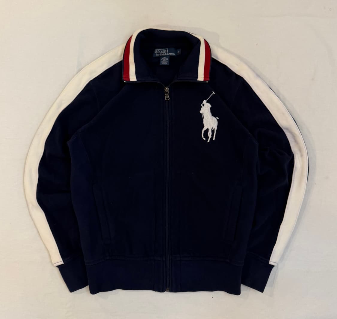 폴로 랄프로렌 빅포니 딱붙핏 져지 네이비 상품이미지1