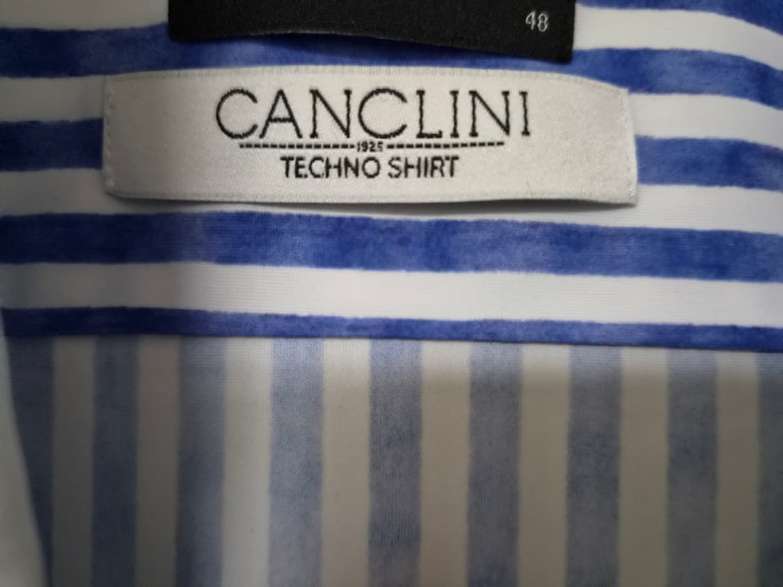 갤럭시 이태리 canclini 블루 스트라이프 셔츠 상품이미지2