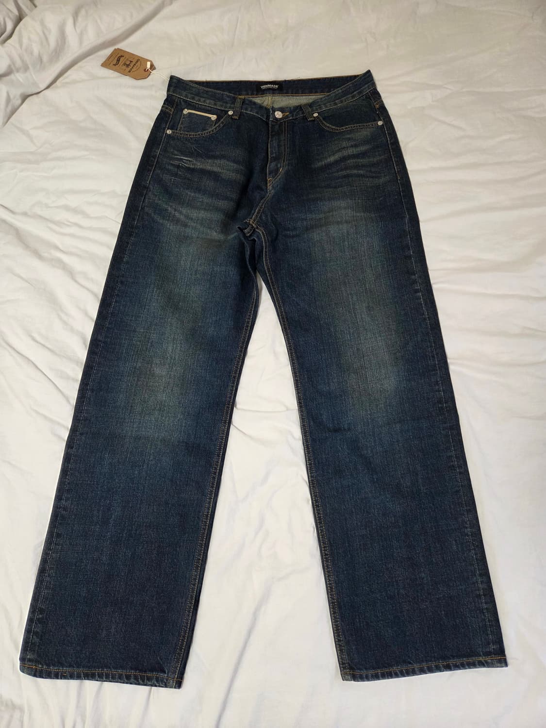 택포) 덴메이드 DEN1951 페이디드 셀비지 데님팬츠 L 상품이미지8