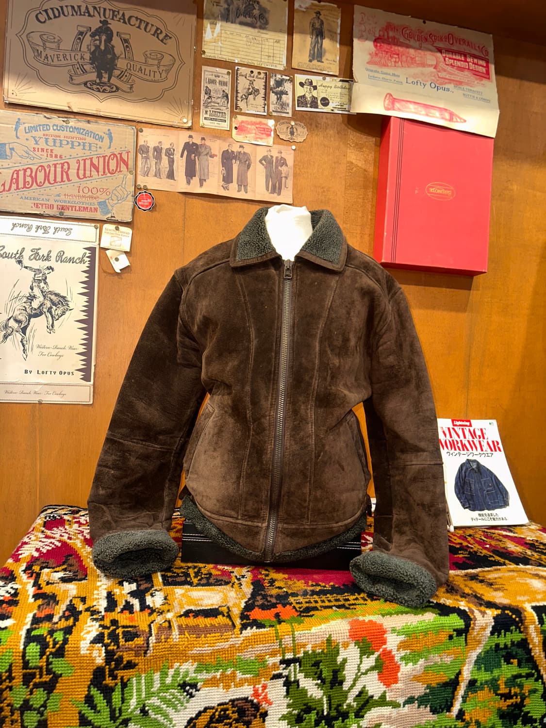 ( L ) 세무자켓 워크웨어 아메카지 스포츠자켓 남성무스탕 b3무스탕 상품이미지3