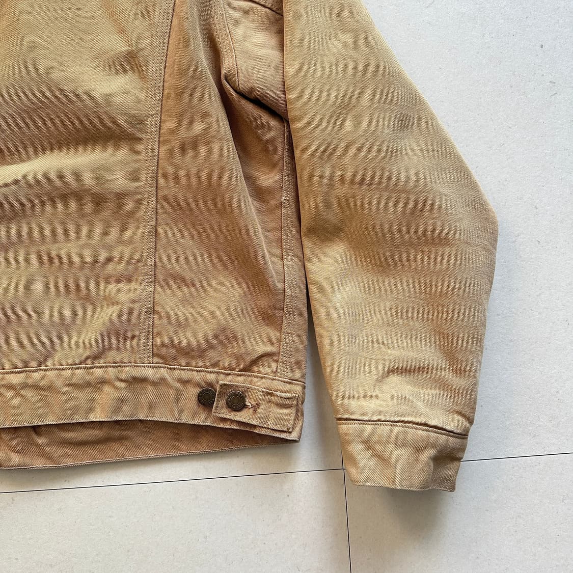 90s 칼하트 6BWJP 디트로이트 트러커 자켓 MADE IN USA  상품이미지9