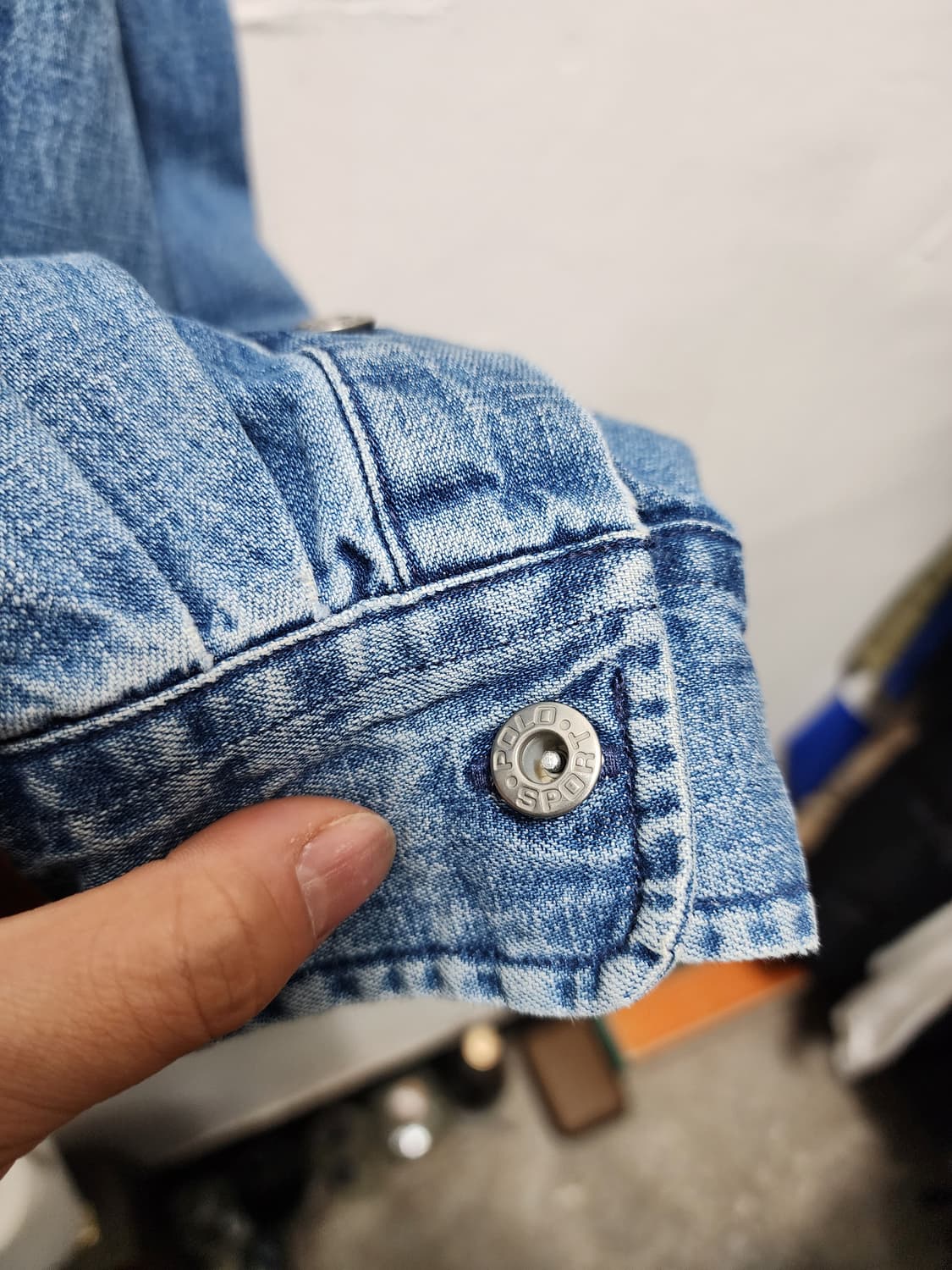 폴로스포츠 데님 셔츠 긴팔 남방 상품이미지3