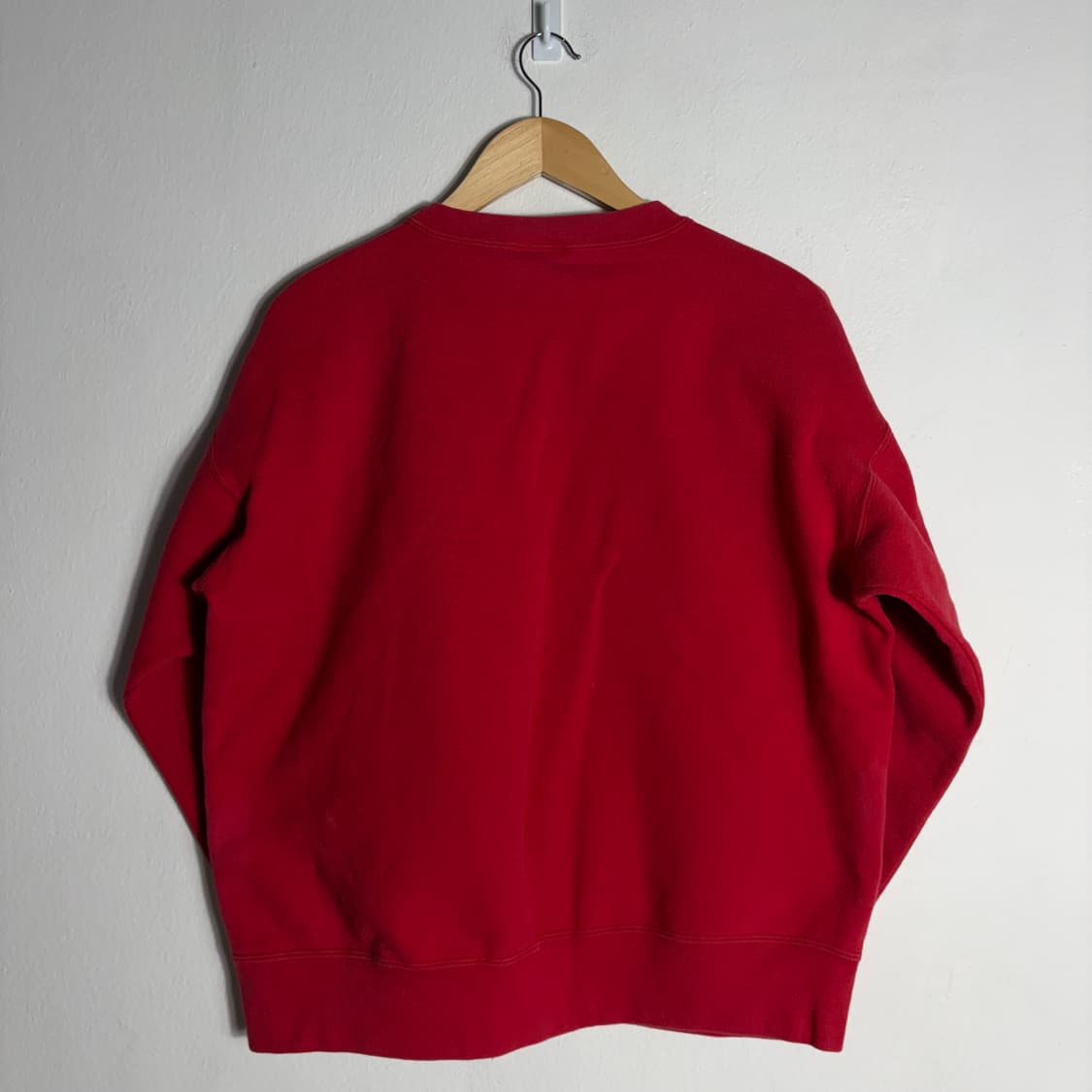 90s 빈티지 디즈니 미니마우스 레드 기모 맨투맨(XL) 상품이미지2