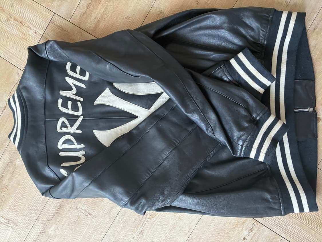 슈프림x양키즈 양가죽자켓 상품이미지6