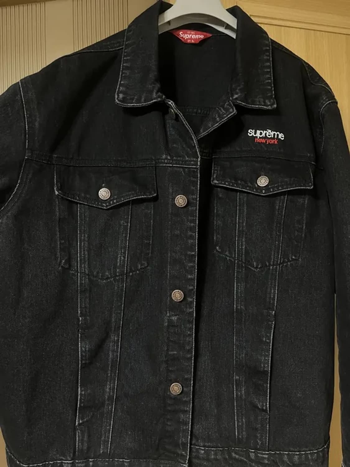 슈프림 데님 트러커 자켓 블랙 - 25SS 상품이미지2