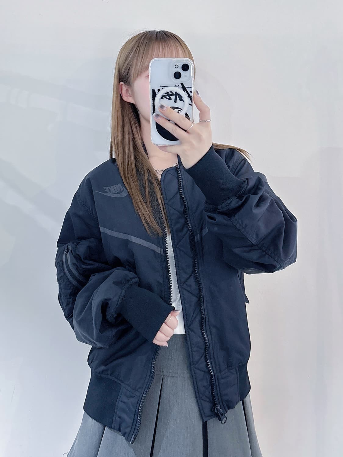 나이키 블랙 스우시 자켓 상품이미지1