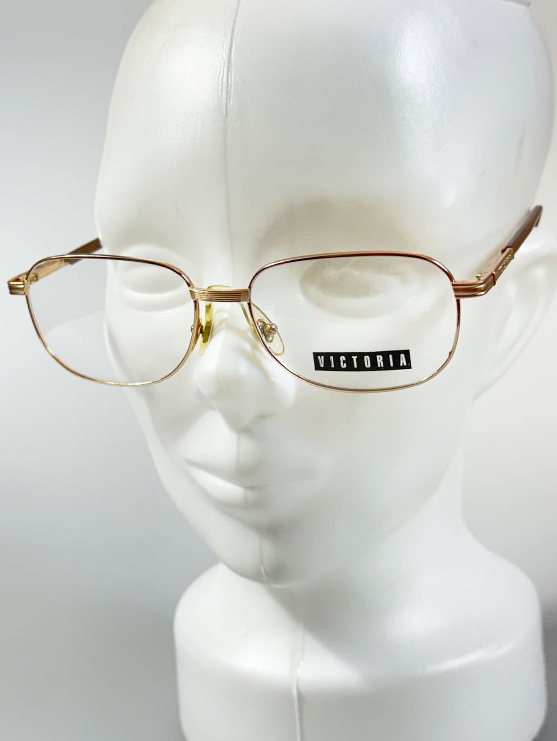 90s VICTORIA 옵티컬 맷골드 클래식 스퀘어 빈티지 안경 상품이미지8