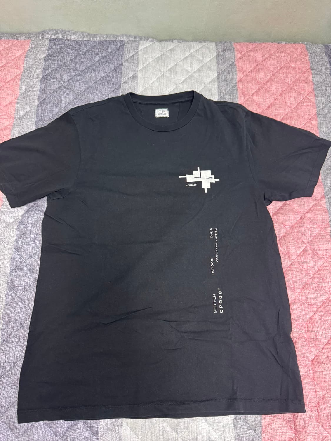 C.P컴퍼니 블랙 반팔 프린팅 티셔츠(L) 상품이미지2