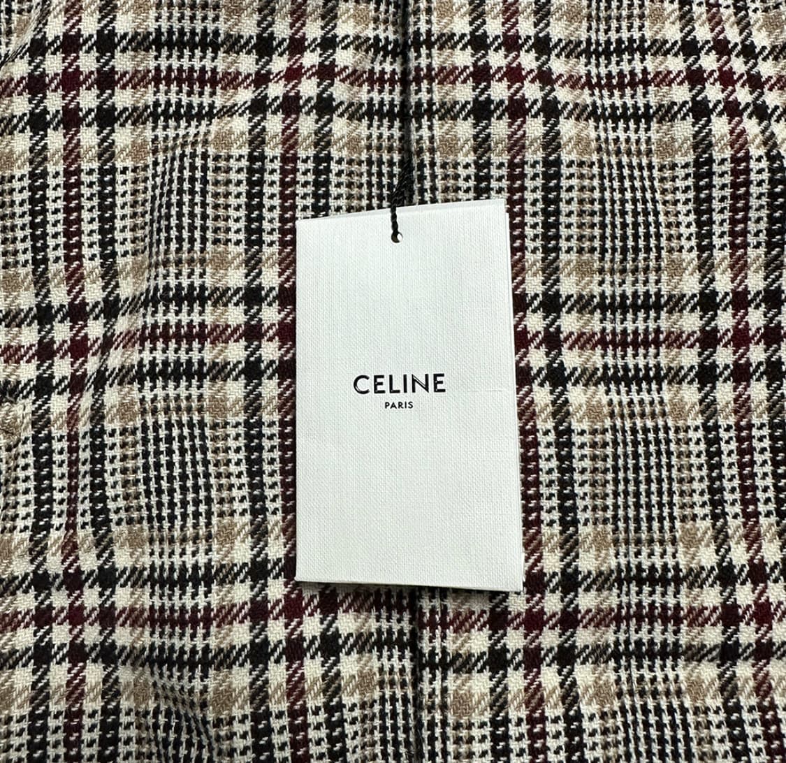 [34] CELINE 셀린느 여성 프린스 오브 케일 체크 울 트렌치 코트 상품이미지8