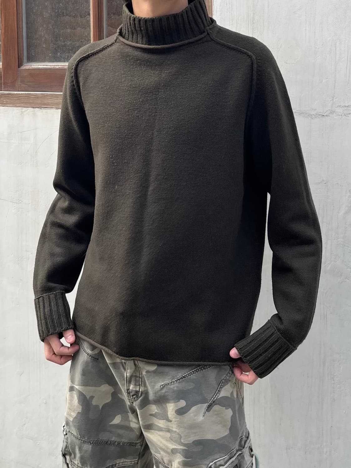 CP컴퍼니 04aw 인사이드아웃 모크넥 니트 상품이미지2