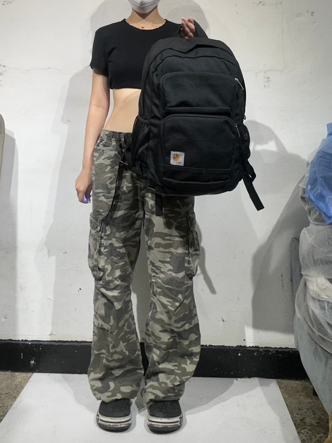 칼하트 블랙 백팩 가방 상품이미지2