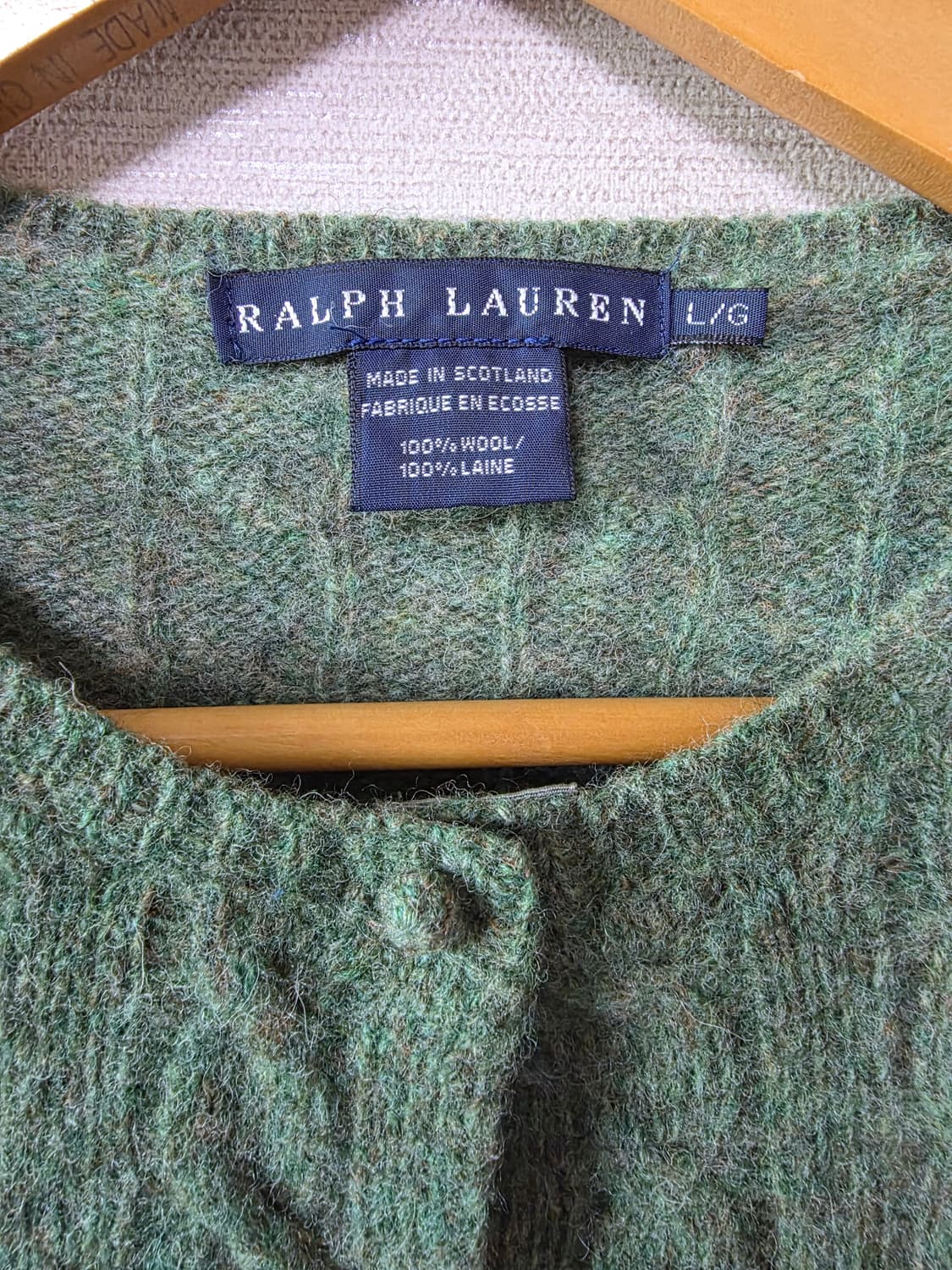 폴로 랄프로렌 울 가디건 (Made in Scotland) 상품이미지7