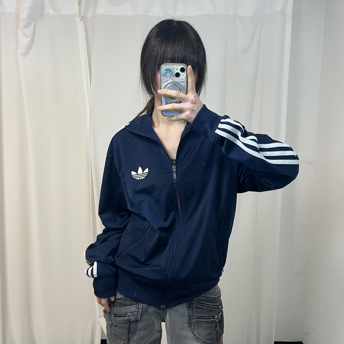Adidas navy Firebird jersey 상품이미지1