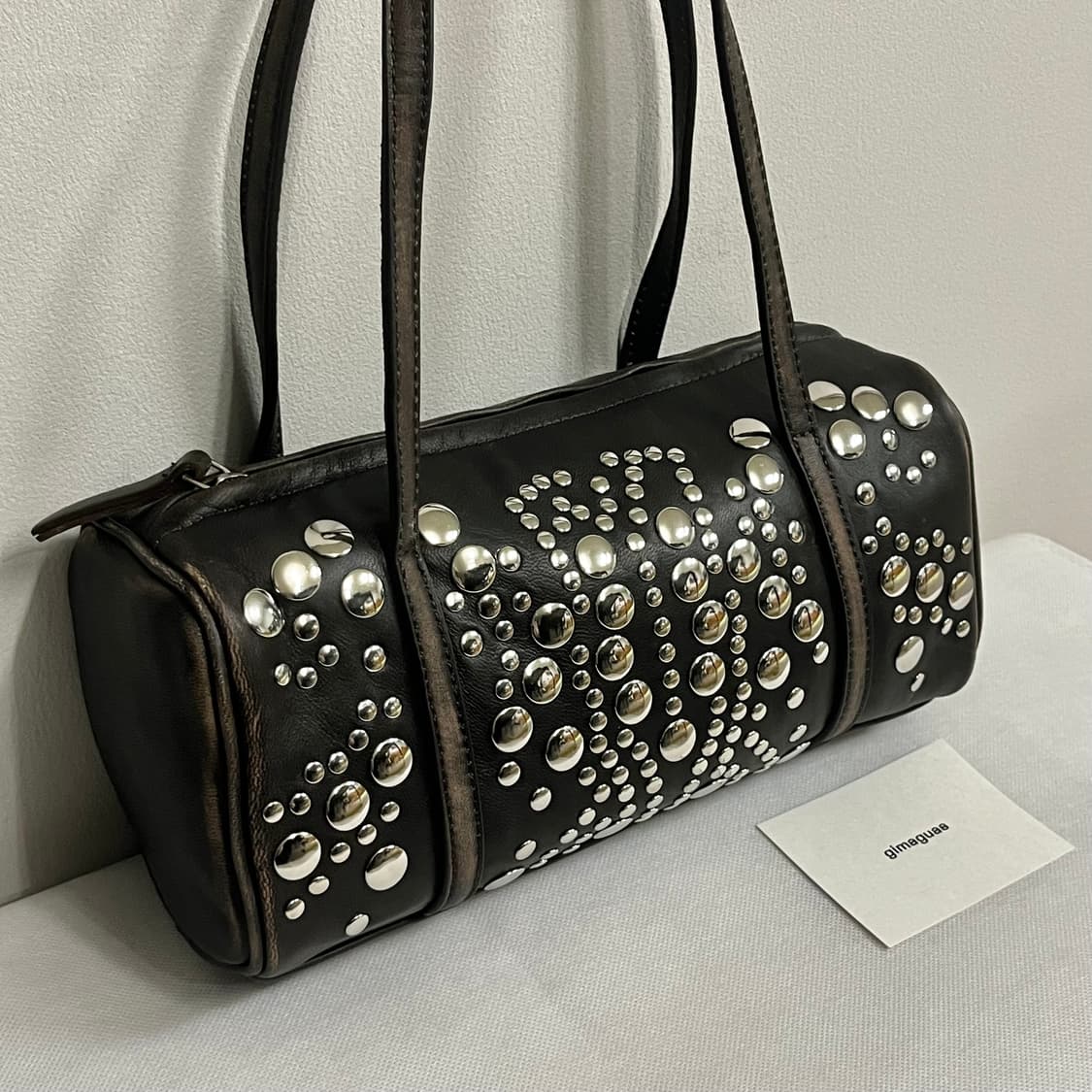 기마구아스 Sofia 스터드 백/브라운 상품이미지1