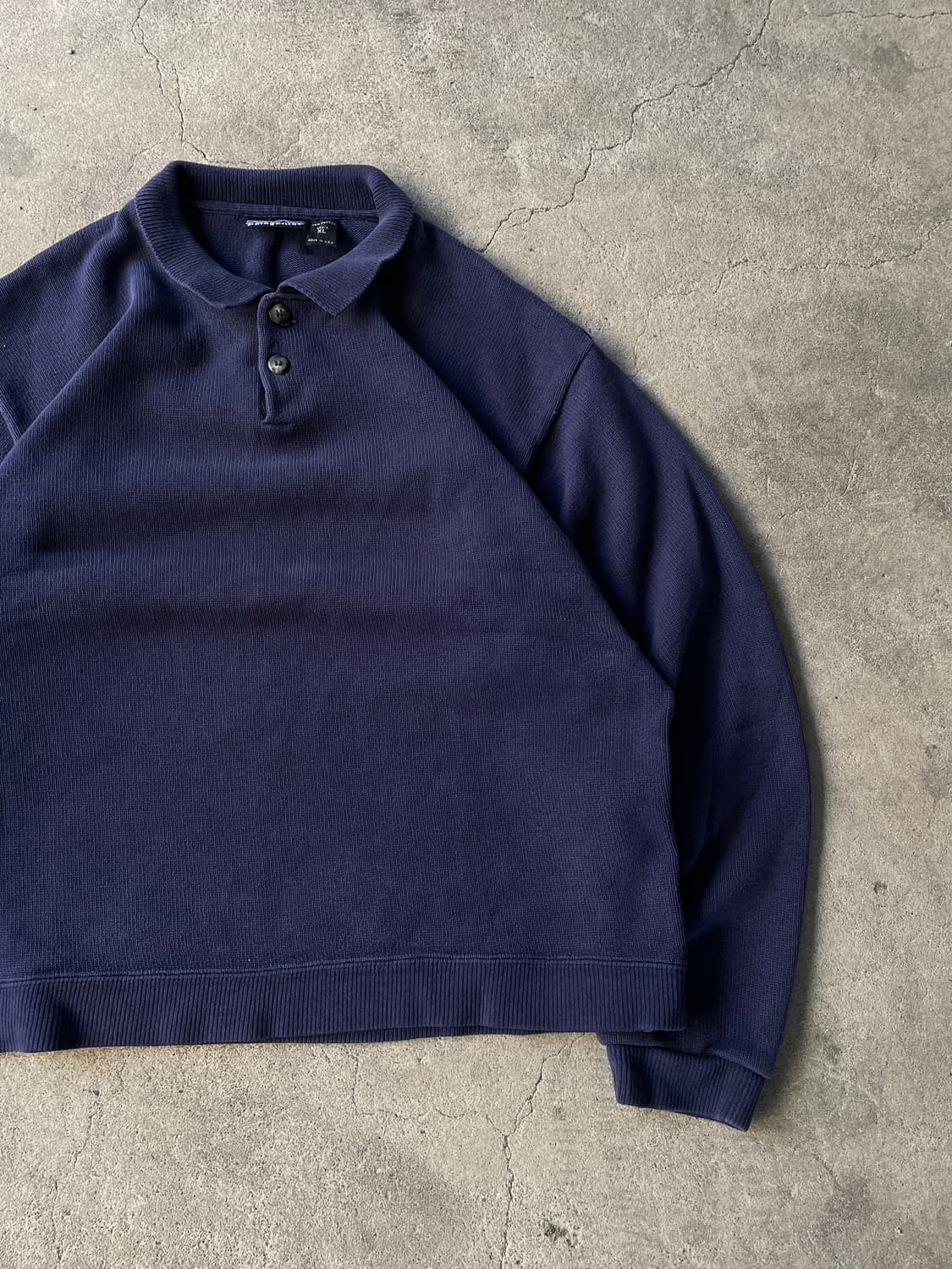 1998 Patagonia Navy Organic Cotton Knit 상품이미지4