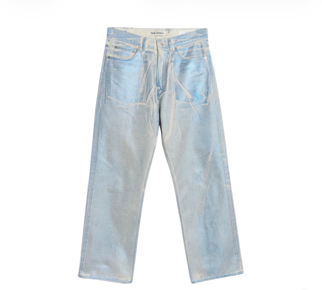 (32)our legacy third cut blue foil denim 상품이미지1